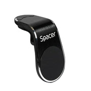 Suport telefon auto magnetic Spacer, grila ventilatie, 3.5-7 inch, rotire 360°, negru
